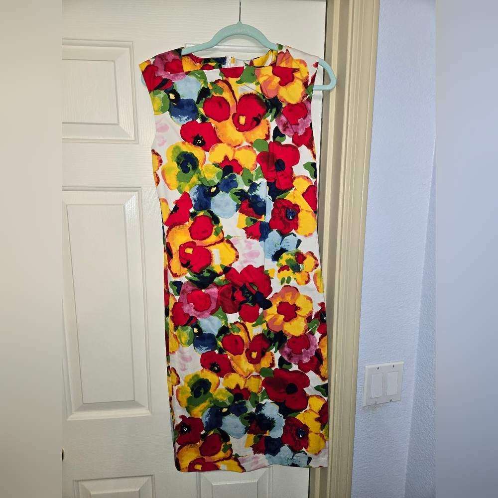 Carmen Marc Valvo Multicolor Floral Dress